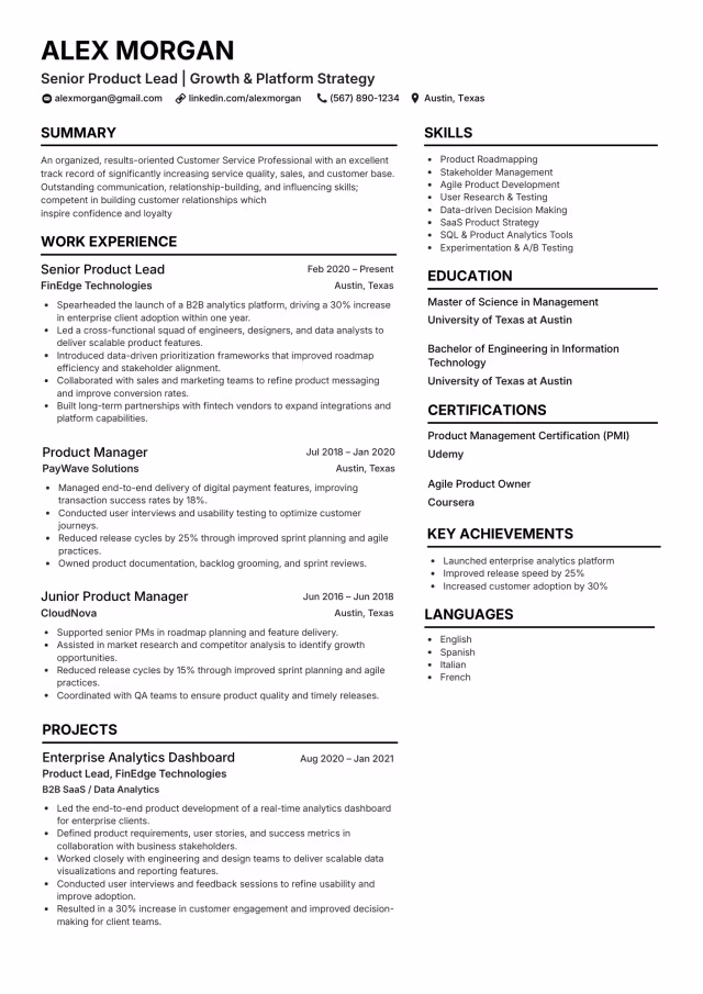 ATS Nursing Resume Template | EuropeCV ATS friendly nursing resume template showing registered nurse credentials and EMR charting layout